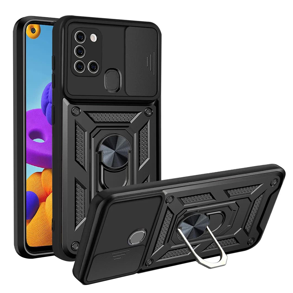 Levně Techsuit CamShield série Samsung Galaxy A21s černá