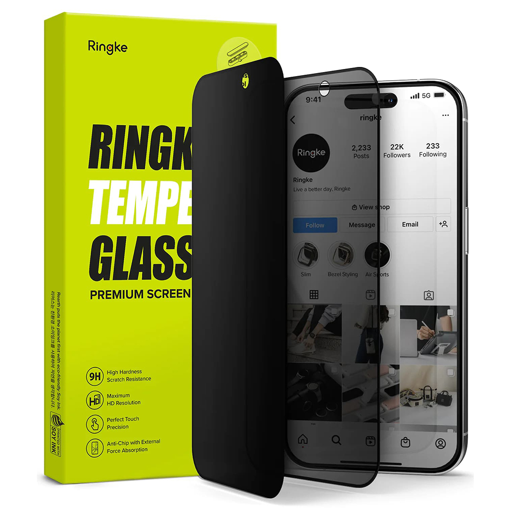 Ringke Tvrzené sklo iPhone 15 Pro Soukromí