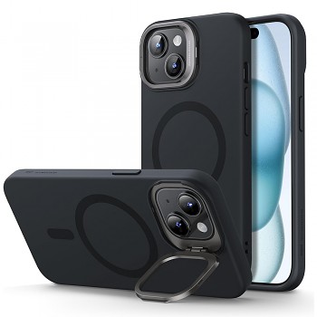 ESR Obláčkově měkký HaloLock Kickstand iPhone 15 Plus Černý