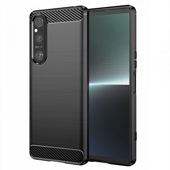 Techsuit Karbon Silikon Sony Xperia 1 V Černá