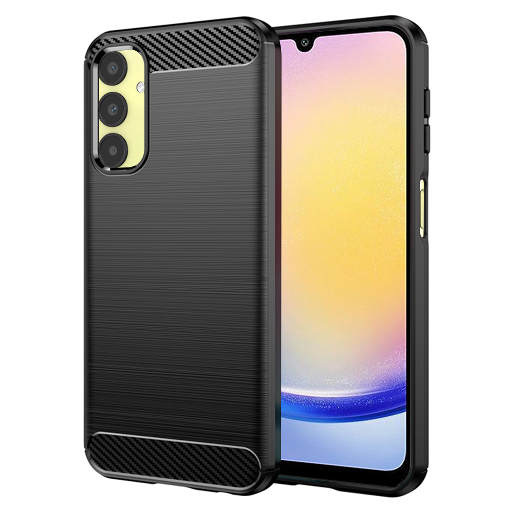 Levně Techsuit Karbon Silikon Samsung Galaxy A25 5G Černý