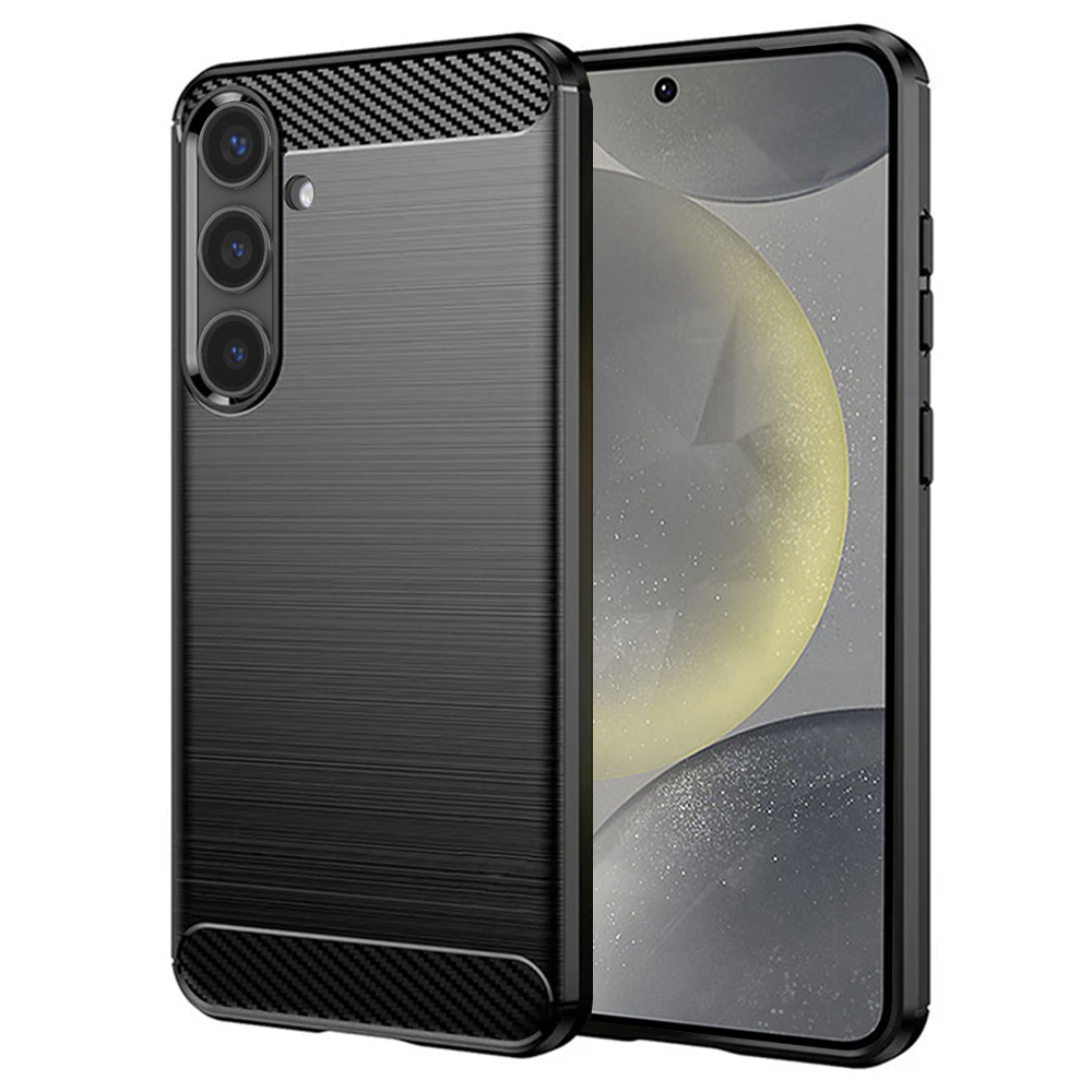 Levně Techsuit Karbon Silikon Samsung Galaxy S24 Černý