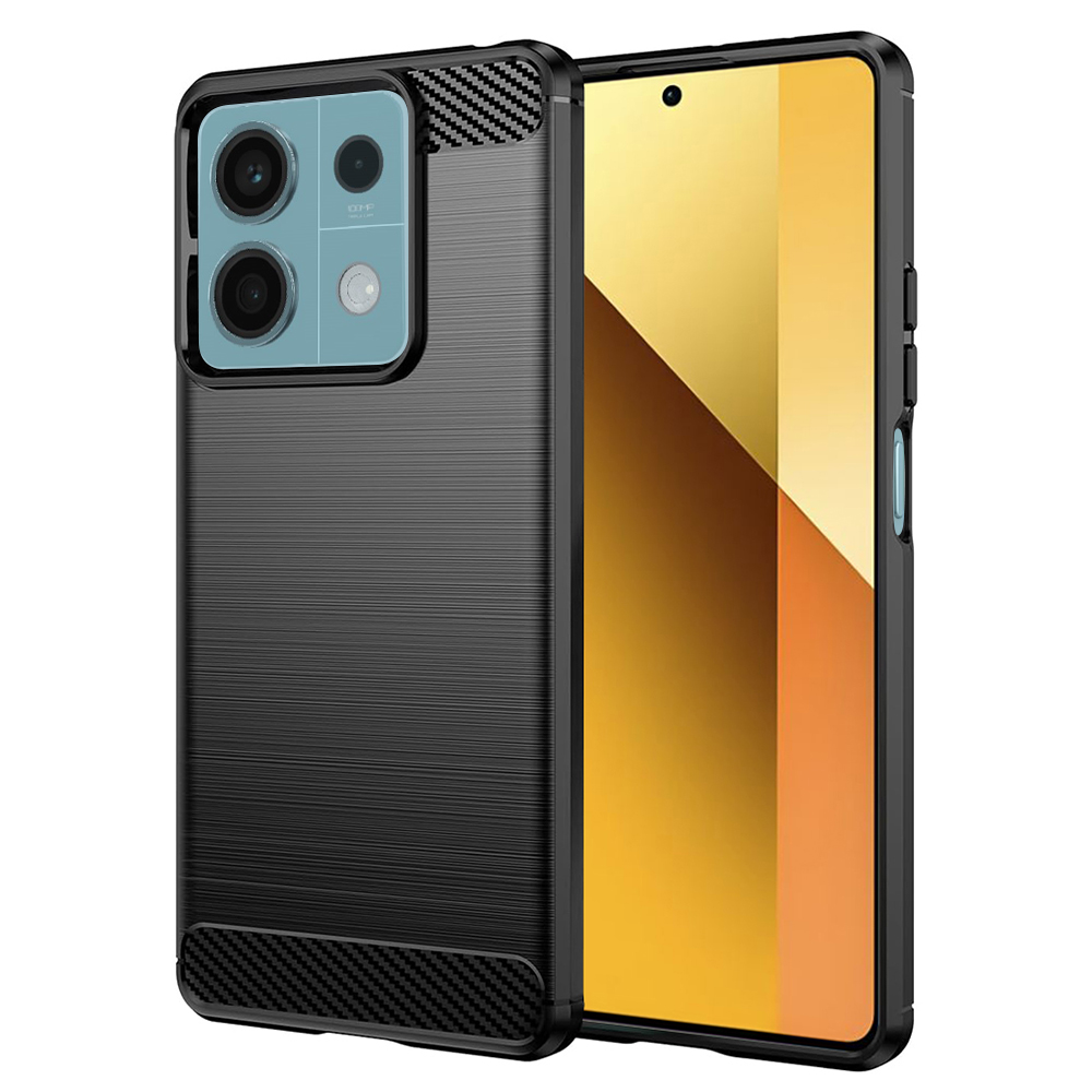 Levně Techsuit Karbon Silikon Xiaomi Redmi Note 13 5G Černý