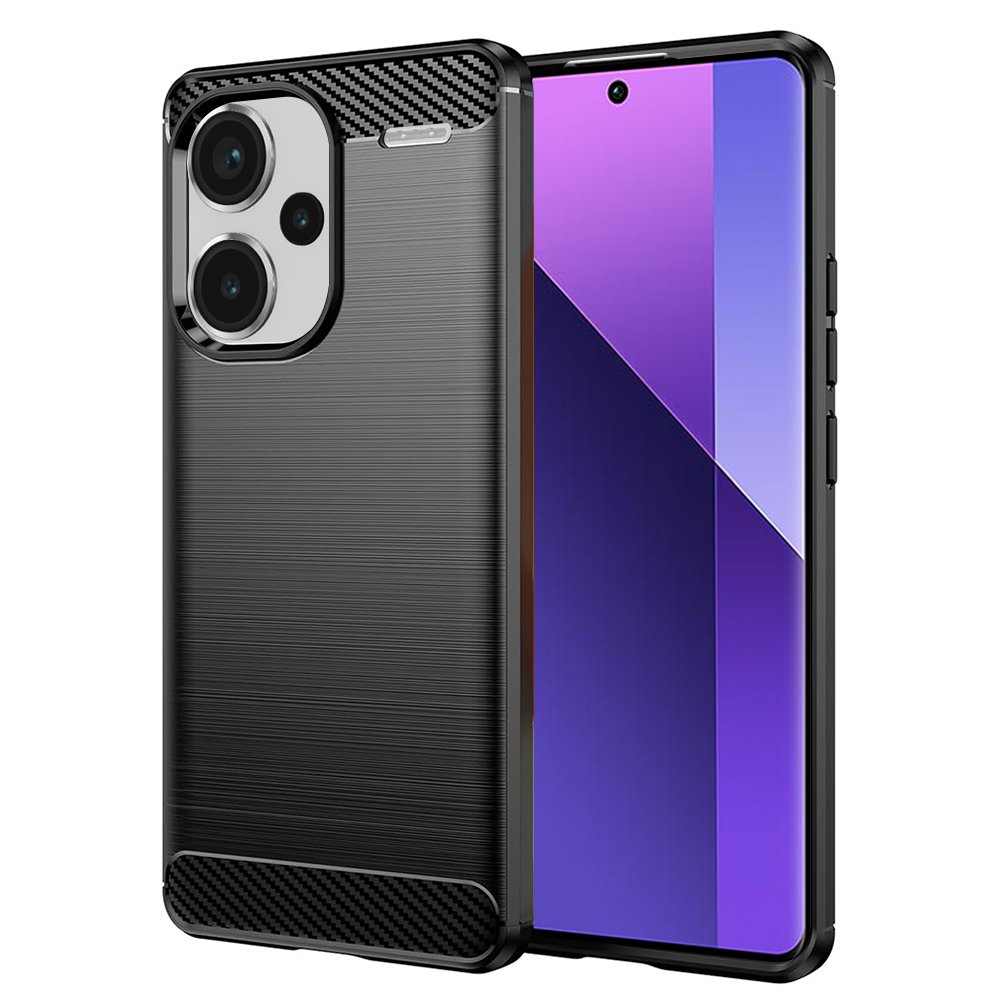 Levně Techsuit Karbon Silikon Xiaomi Redmi Note 13 Pro+ 5G Black