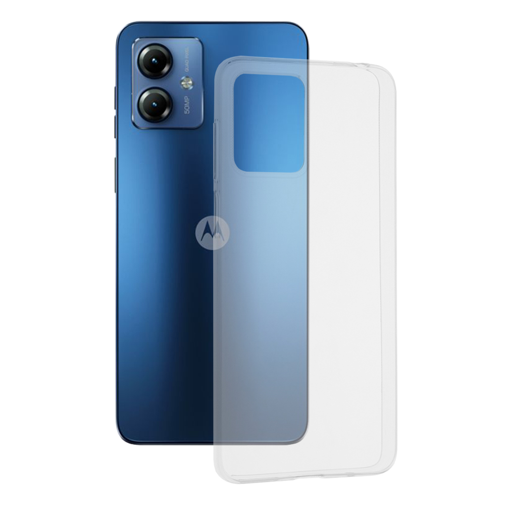 Levně Techsuit Čirý silikon Motorola Moto G14 Transparentní