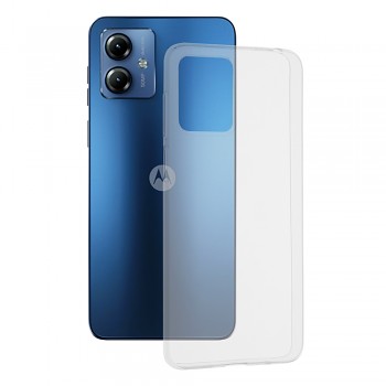 Techsuit Čirý silikon Motorola Moto G14 Transparentní