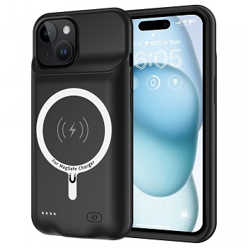 Techsuit Power Pro MagSafe pouzdro s baterií iPhone 15 7000mAh Černá