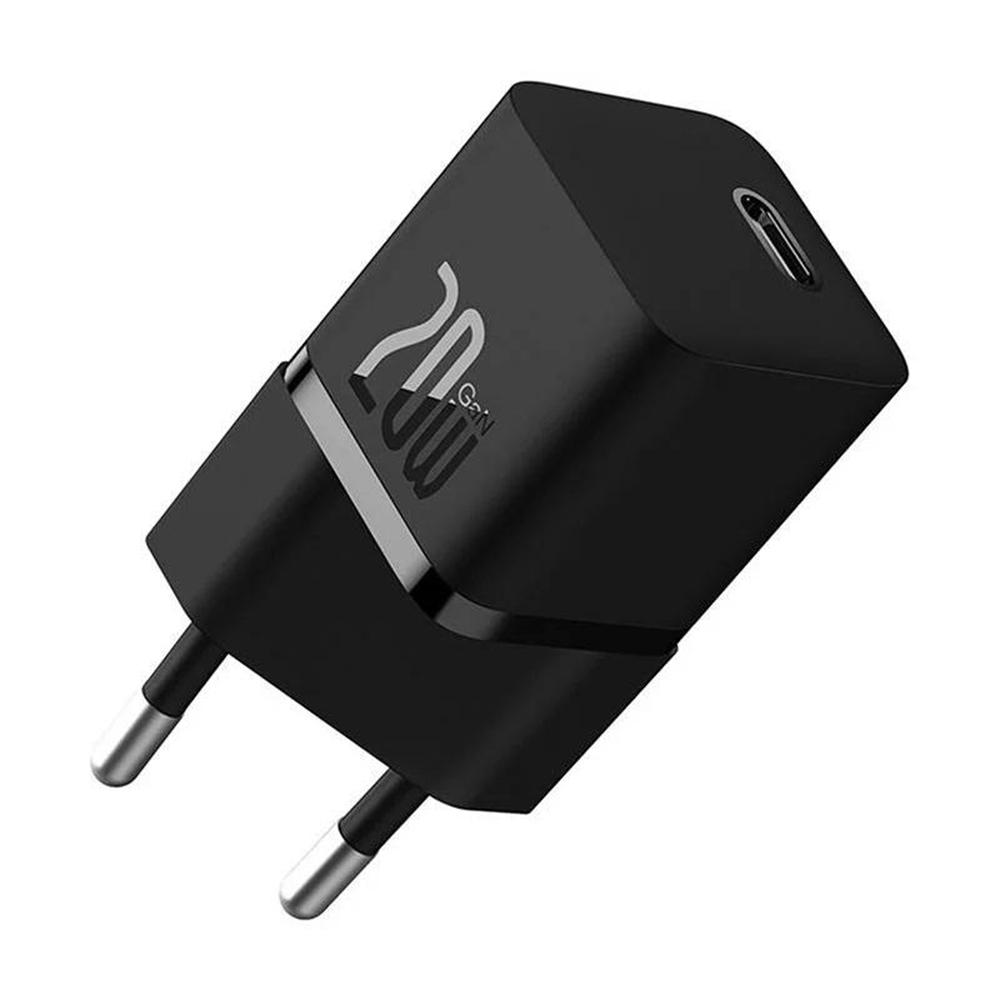 Levně Baseus Nabíječka CCGN050101 GaN Type-C 20W Černá