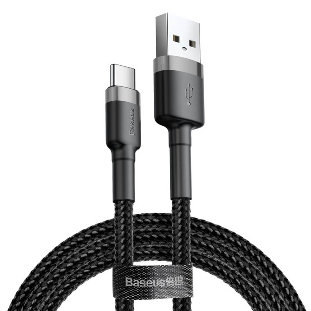 Levně Baseus Datový kabel Cafule CATKLF-AG1 USB-C 0.5m Šedočerný