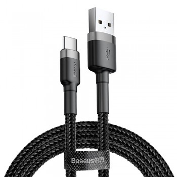 Baseus Datový kabel Cafule CATKLF-AG1 USB-C 0.5m Šedočerný