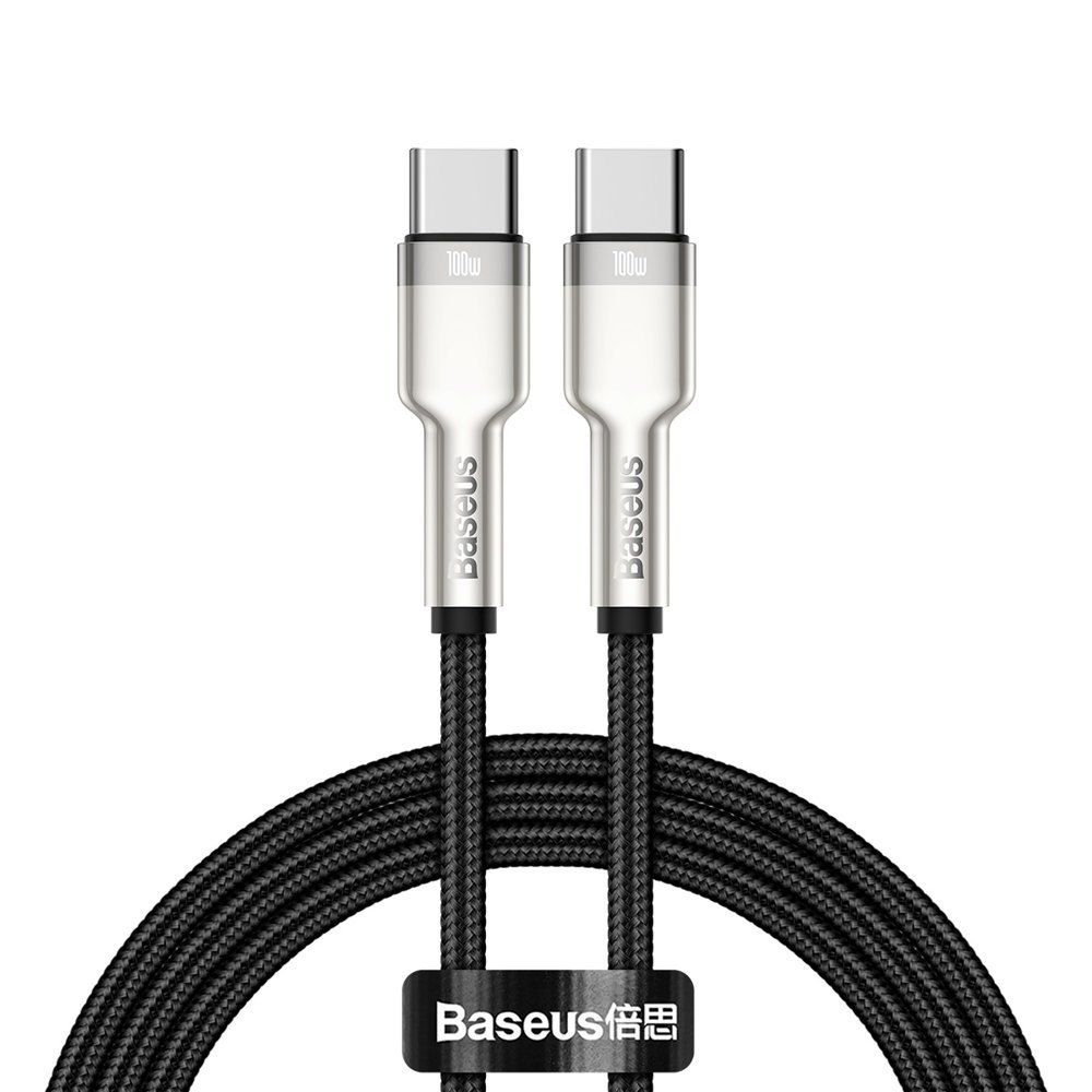 Levně Baseus Cafule CATJK-C01 USB-C na USB-C 100W 1m Černá
