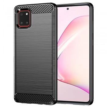 Techsuit Karbon Silikon Samsung Galaxy Note 10 Lite Černá