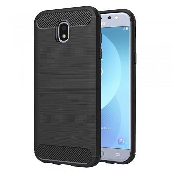 Techsuit Uhlíkový Silikon Samsung Galaxy J5 2017 J530 Pro Černý