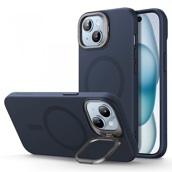 ESR Cloud Soft HaloLock Kickstand iPhone 15 Plus Tmavě modrá
