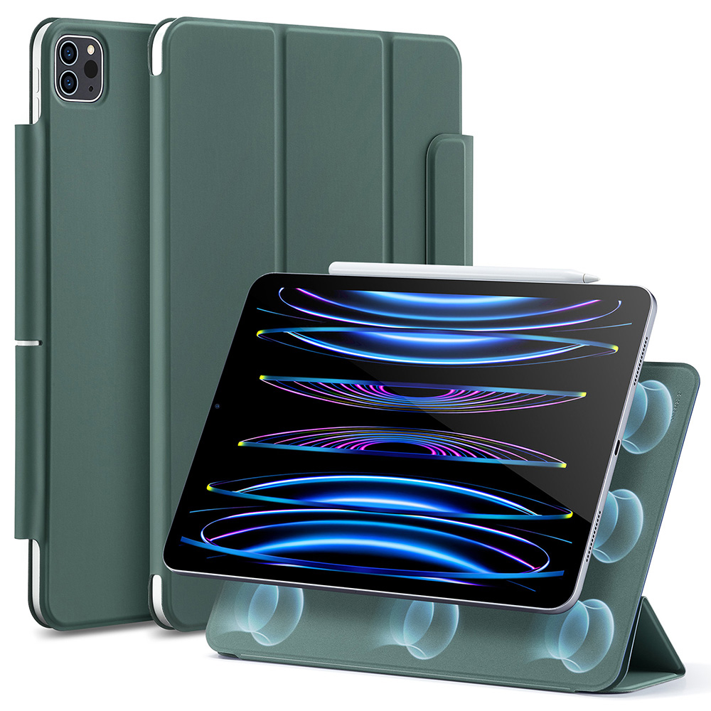 Levně ESR Rebound Magnetic iPad Pro 11 2018 2020 2021 2022 Lesní zelená