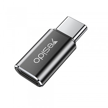 Yesido OTG Adaptér GS22 Type-C na Lightning 480Mbps Šedá