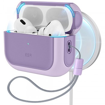 ESR Orbit Hybrid HaloLock pouzdro Apple AirPods Pro 1 2 levandulové