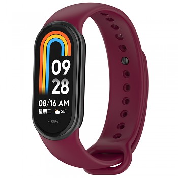 Techsuit Řemínek W014 Xiaomi Mi Band 8 8 NFC 9 9 NFC Vínově červený