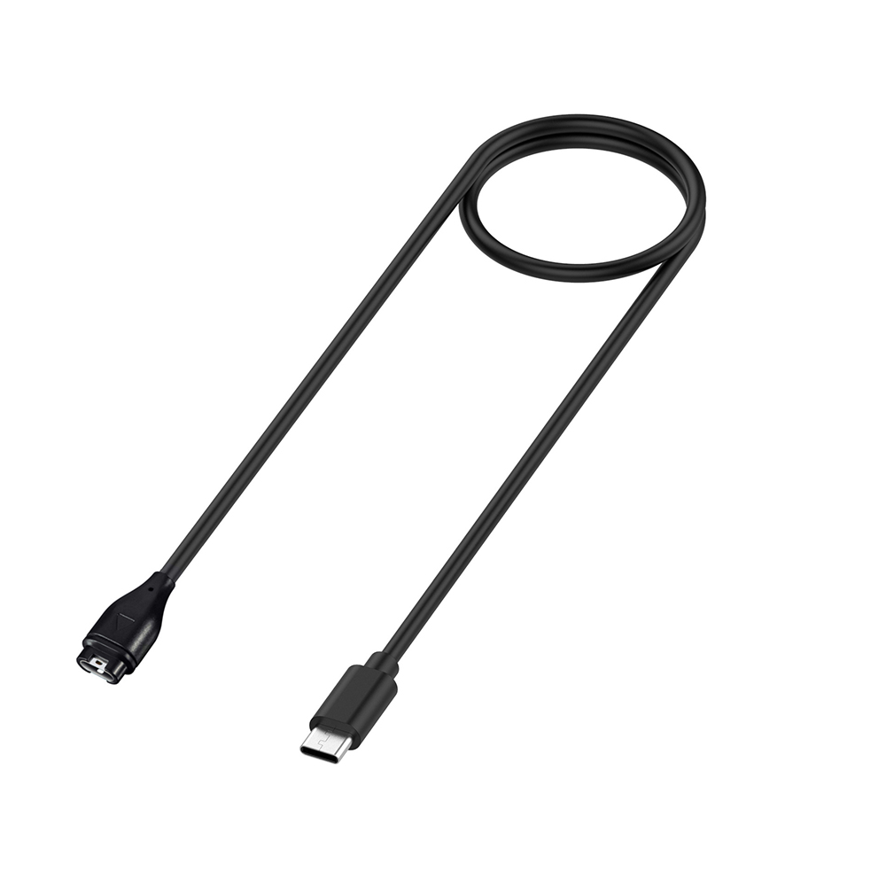 Levně Techsuit Bezdrátový nabíjecí kabel pro Garmin Fenix Vivoactive USB-C 1m Black