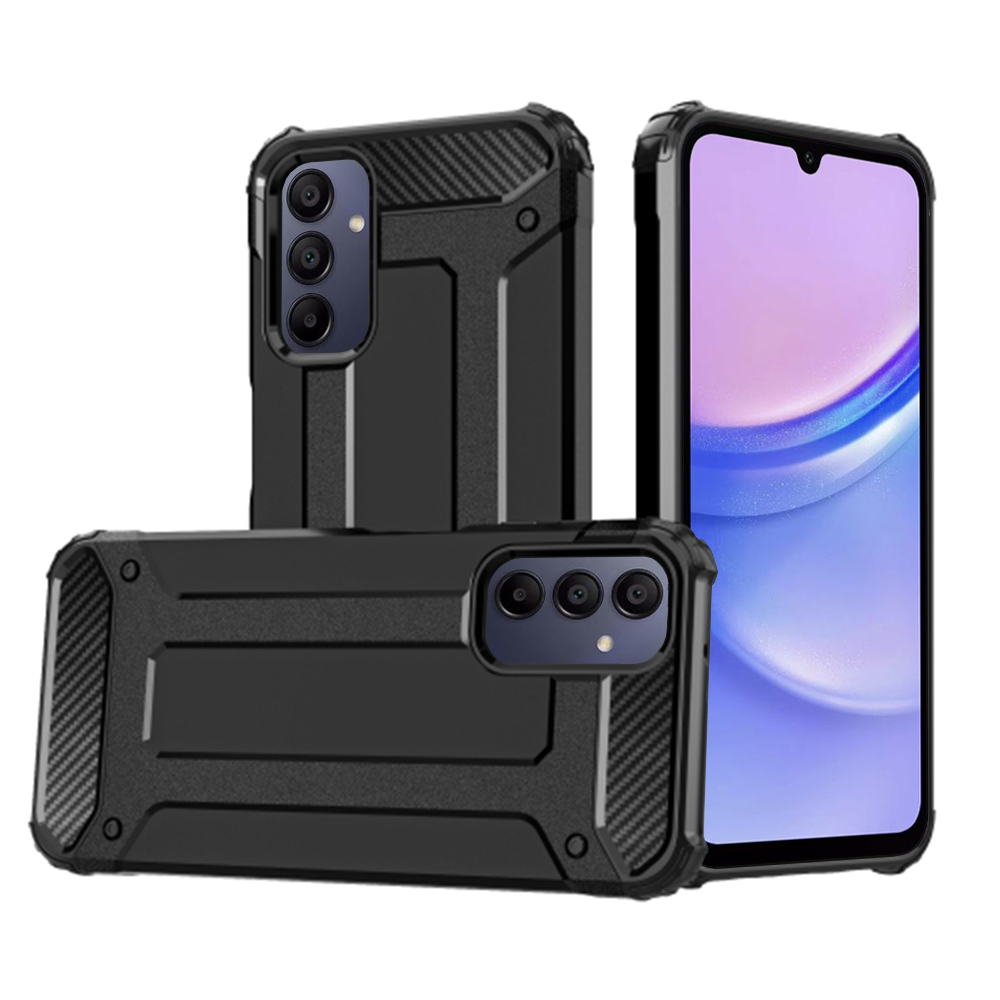Levně Techsuit Hybridní pouzdro Samsung Galaxy A15 4G A15 5G Černá