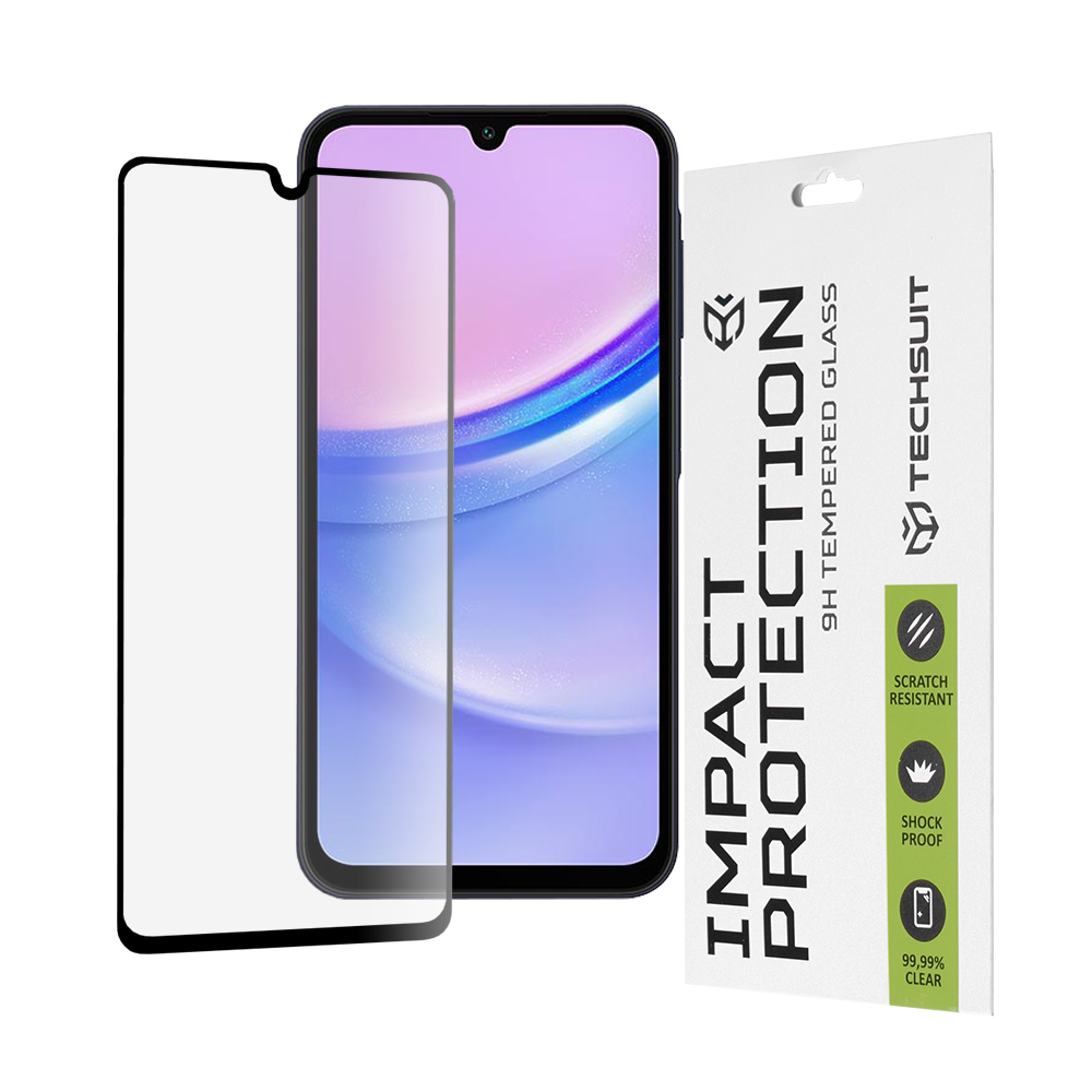 Levně Techsuit 111D Celolepicí sklo Samsung A15 4G 5G A24 A25 5G M15 Black