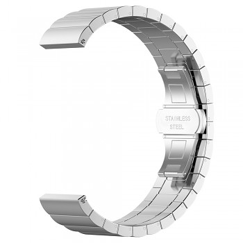Techsuit Řemínek 20mm W012 Samsung Galaxy Watch Huawei Watch Stříbrný
