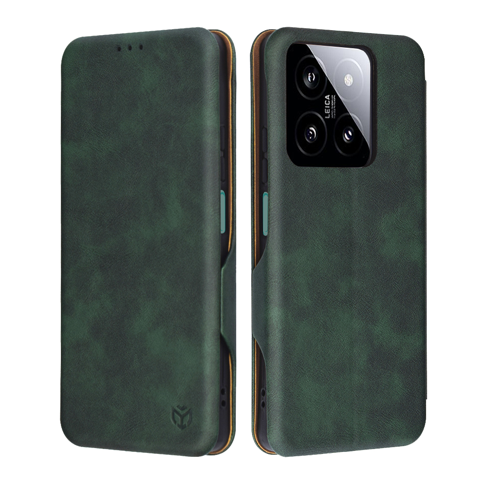 Levně Techsuit Bezpečná Peněženka Plus Xiaomi 14 Zelená