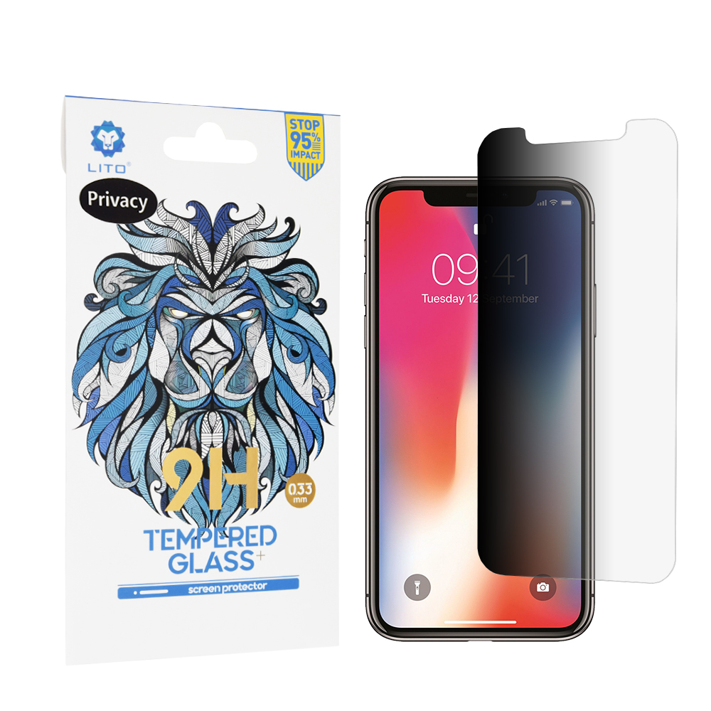 Levně Lito 2.5D Klasické Sklo iPhone X iPhone XS iPhone 11 Pro Soukromí