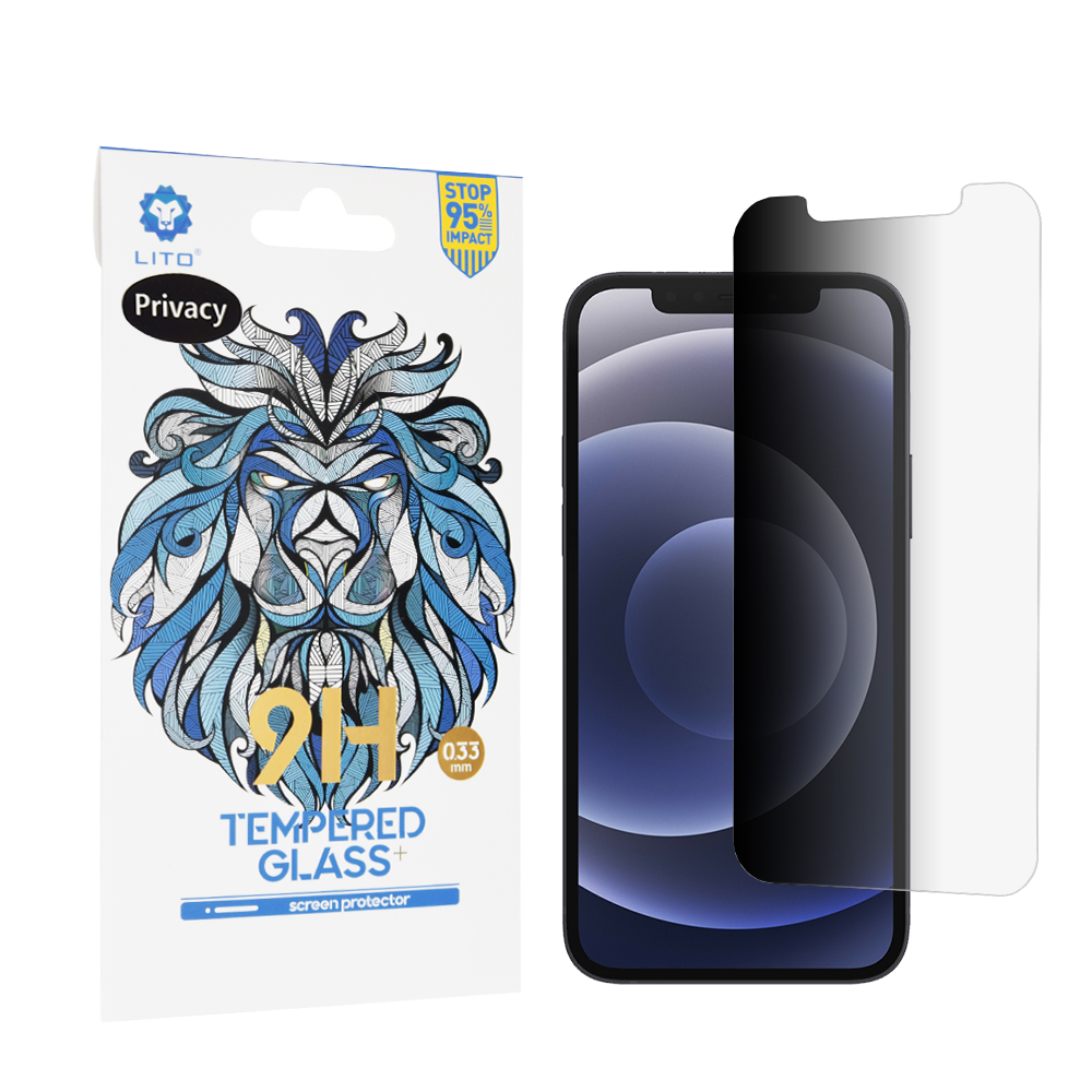 Levně Lito 2.5D Klasické Sklo iPhone 12 iPhone 12 Pro Soukromí