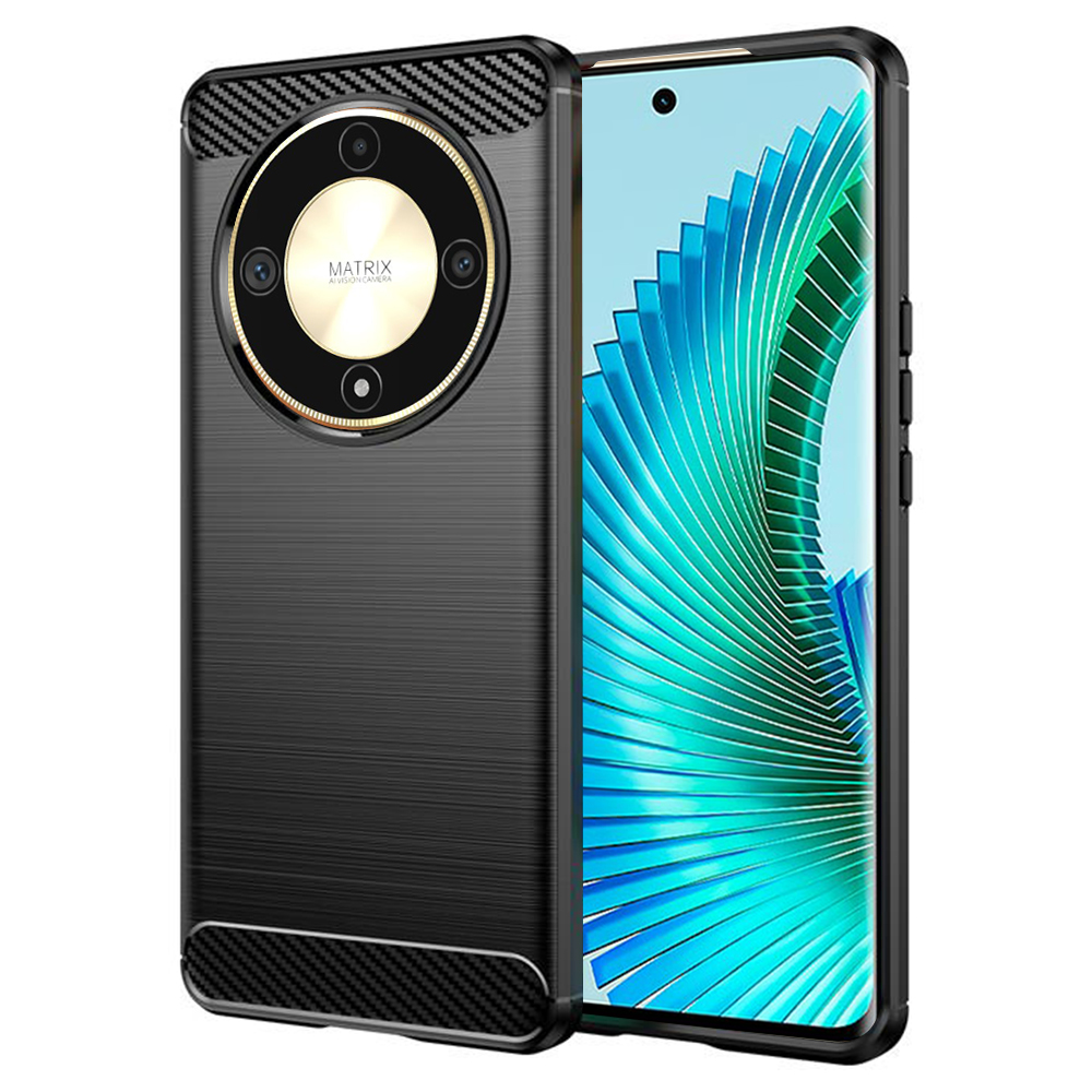 Levně Techsuit Karbon Silikon Honor Magic6 Lite Černý