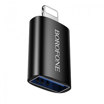 Adaptér Borofone BV26 - USB na Lightning - černý