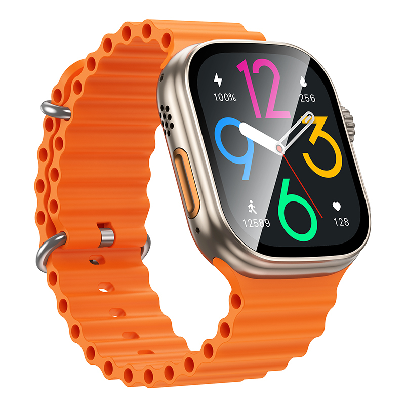 Chytré hodinky Borofone BD14 Ultra titanově zlaté