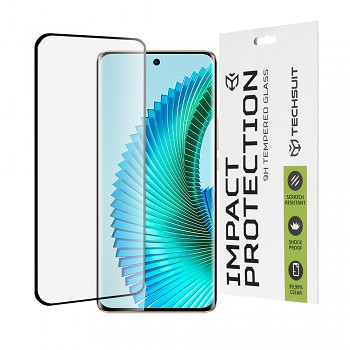 Techsuit 111D Celoplošné 3D sklo Honor Magic6 Lite Black