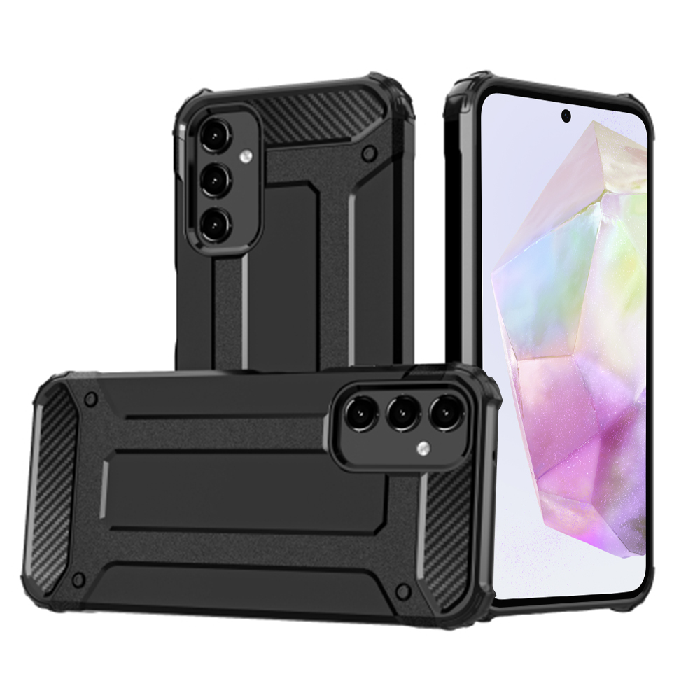 Levně Techsuit Hybridní pouzdro Samsung Galaxy A35 5G Černá