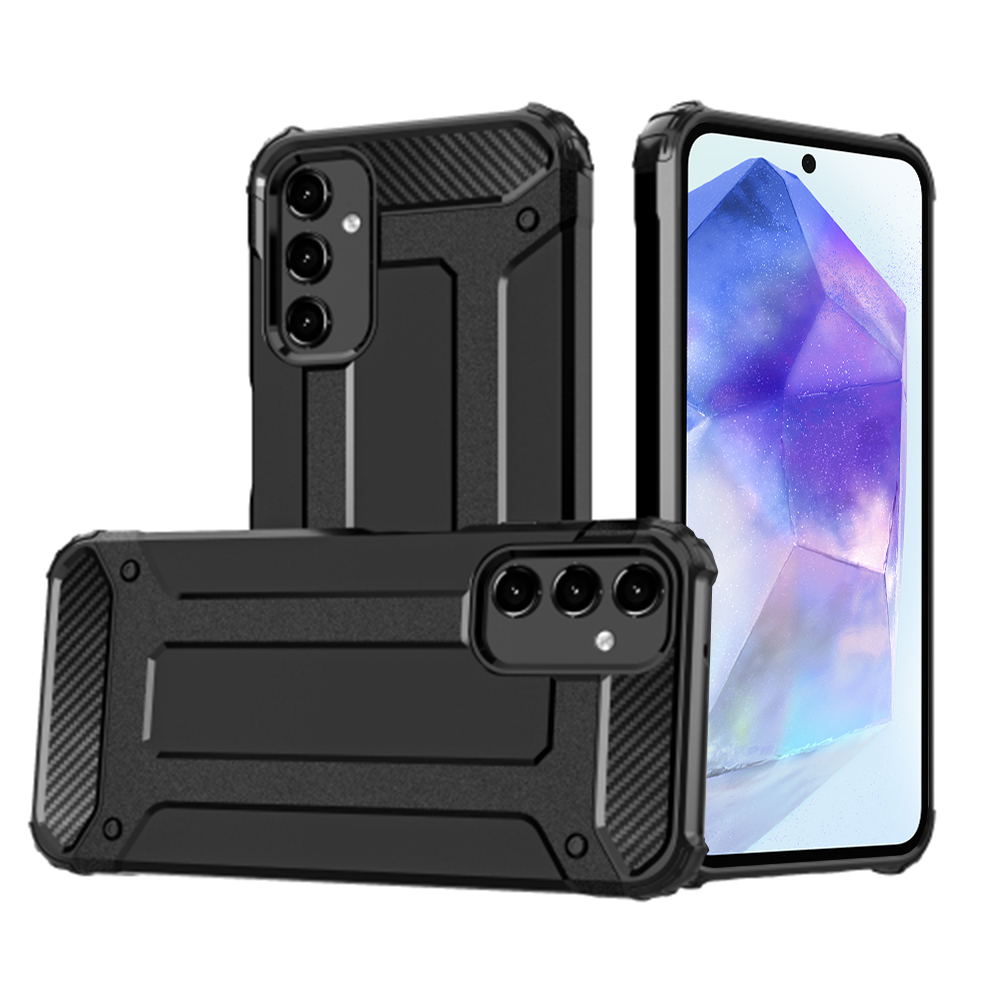 Levně Techsuit Hybridní pouzdro Samsung Galaxy A55 5G Černá