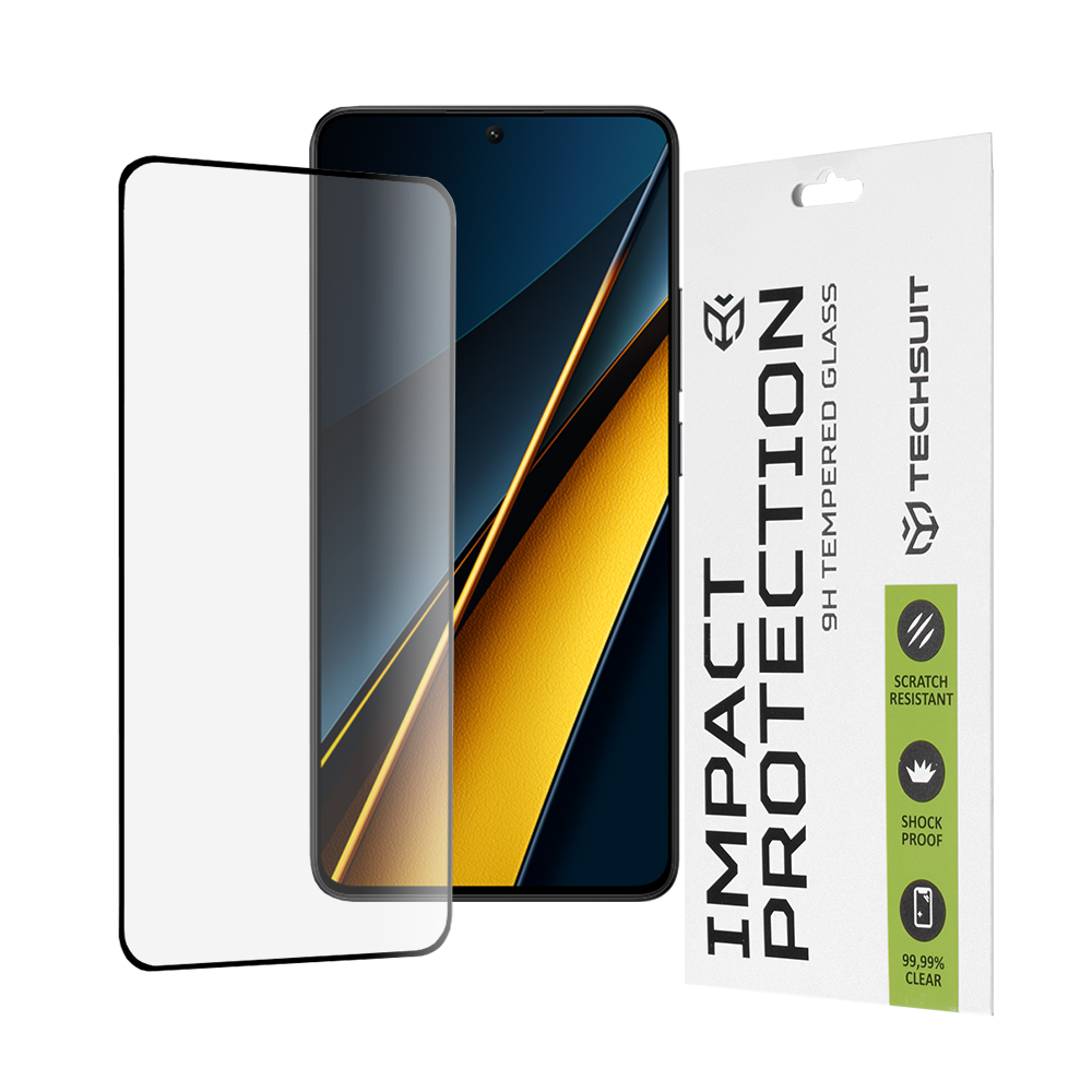 Levně Techsuit 111D Celoplošné sklo Xiaomi Poco X6 Pro Black