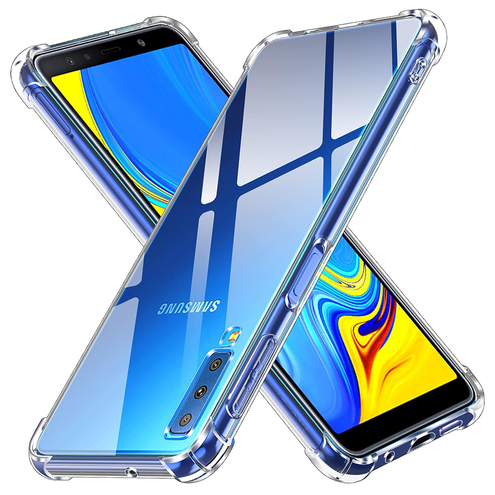 Levně Techsuit Nárazuvzdorný Čirý Silikon Samsung Galaxy A7 2018 Clear