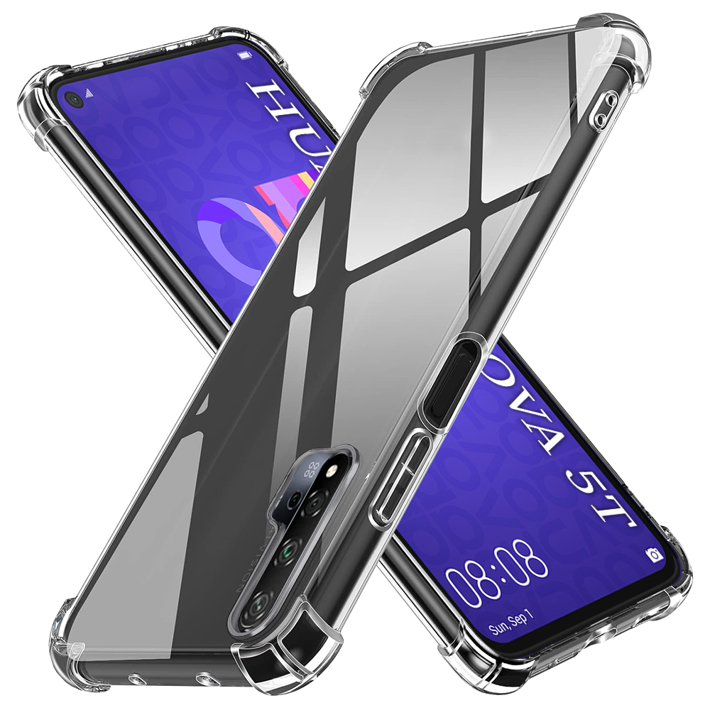 Levně Techsuit Nárazuvzdorný Kryt Huawei Nova 5T Honor 20 Průhledný