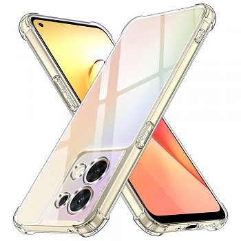 Techsuit Nárazuvzdorný Průhledný Silikon Oppo Reno8 Čirý