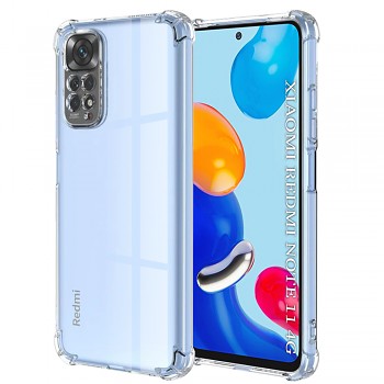 Techsuit Nárazuvzdorný silikon Xiaomi Redmi Note 11 Note 11S Průhledný