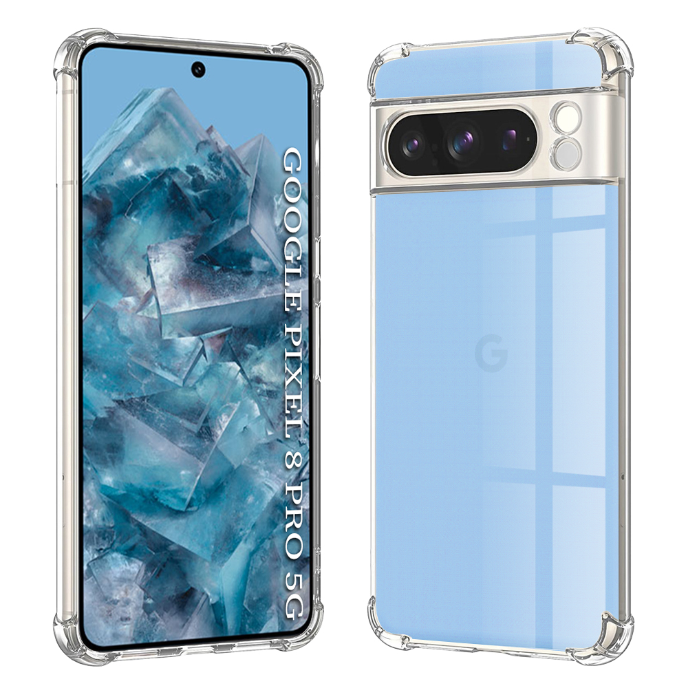 Techsuit Nárazuvzdorný Průhledný Silikon Google Pixel 8 Pro Clear