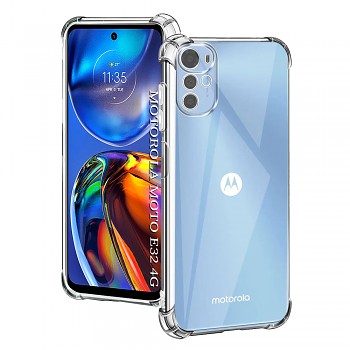 Techsuit Nárazuvzdorný Silikon Průhledný Motorola Moto E32 Moto E32s