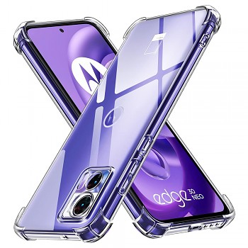 Techsuit Nárazuvzdorný Průhledný Silikon Motorola Edge 30 Neo
