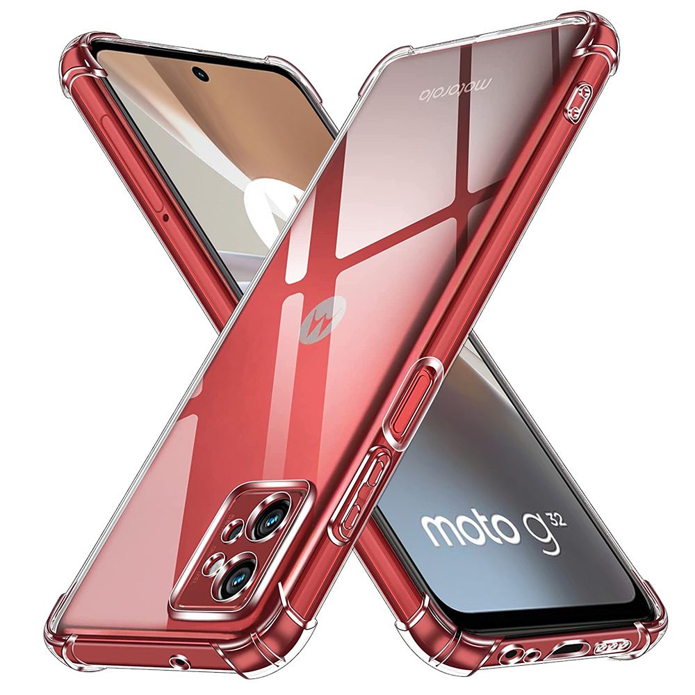 Levně Techsuit Nárazuvzdorný Průhledný Silikon Motorola Moto G32 Clear