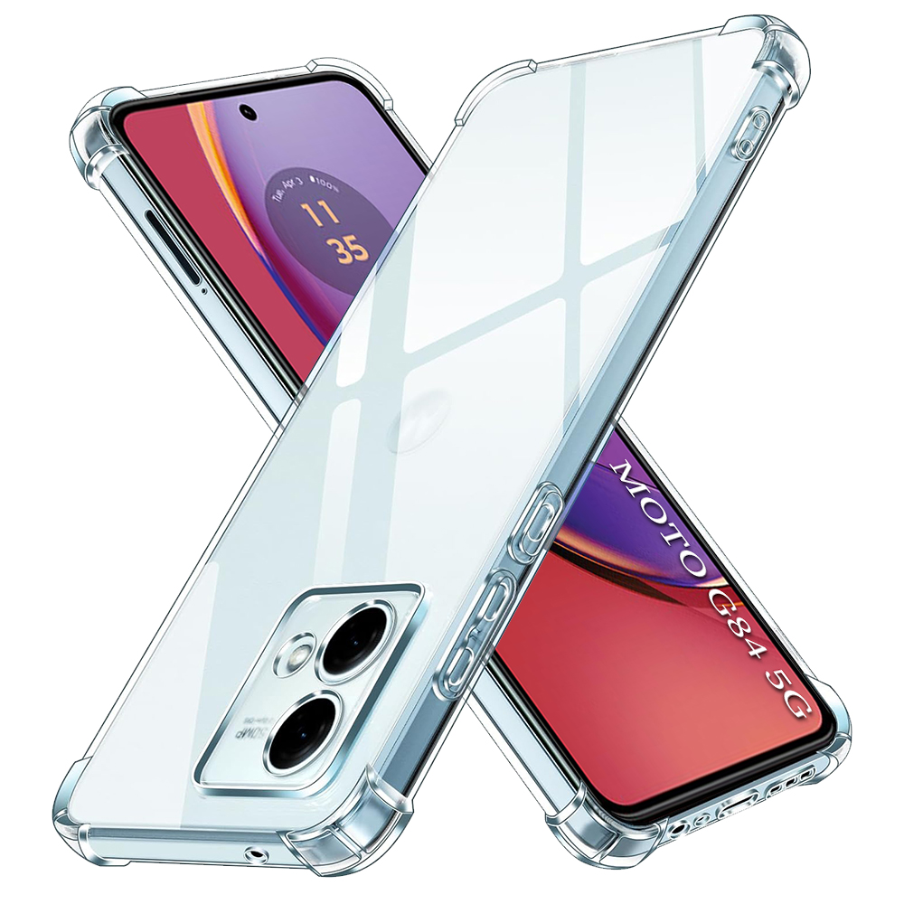 Levně Techsuit Nárazuvzdorný průhledný silikonový Motorola Moto G84 Clear