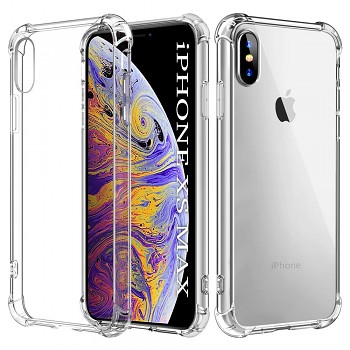 Techsuit Nárazuvzdorný Průhledný Silikon iPhone XS Max Clear