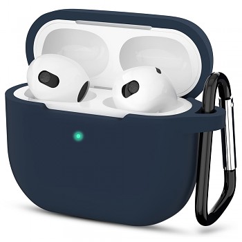 Techsuit Silikonové pouzdro Apple AirPods 3 Námořnická modrá
