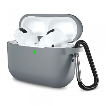 Techsuit Silikonové pouzdro AirPods Pro 1 2 Ultratenké Šedé