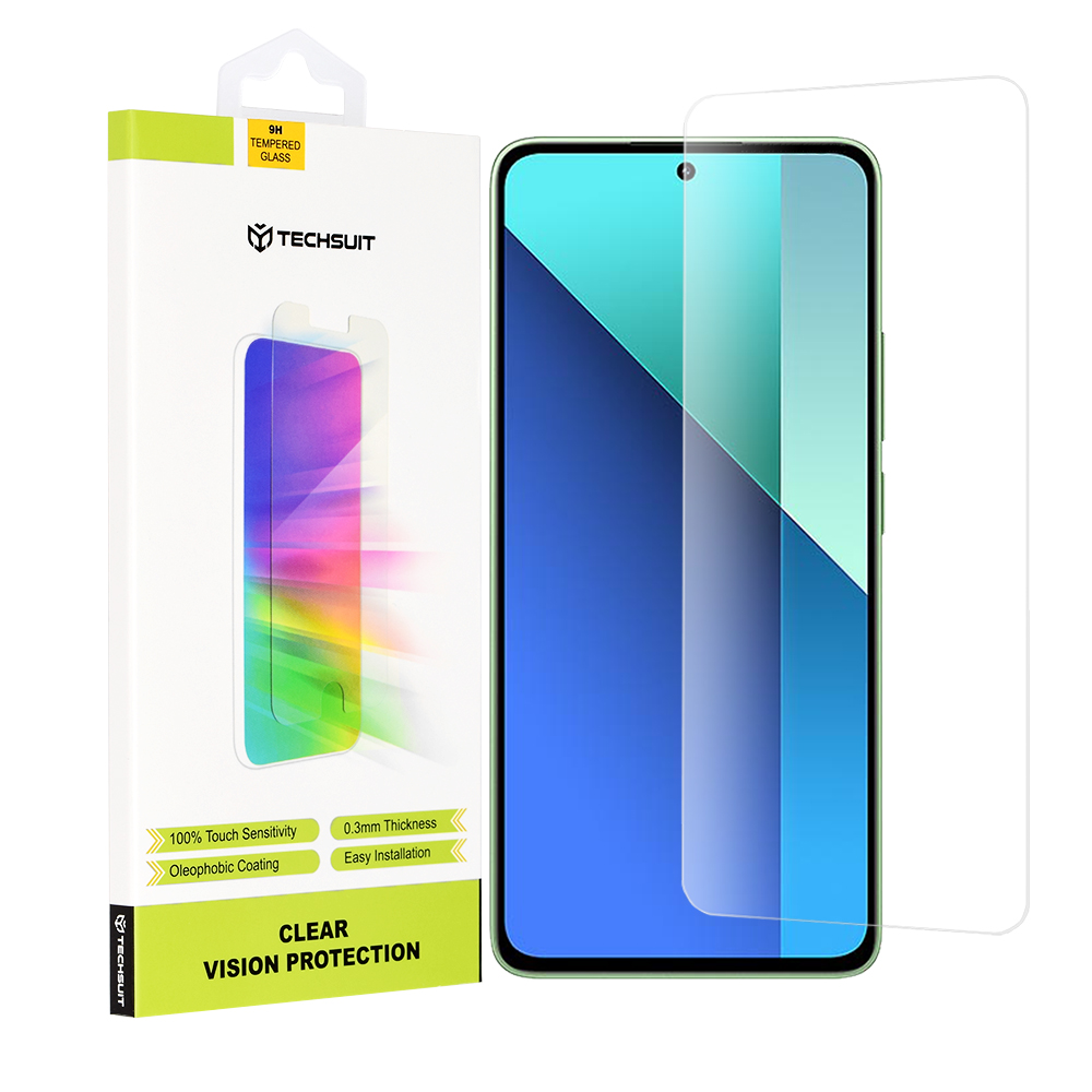 Levně Techsuit Čiré sklo Xiaomi Redmi Note 13 4G Průhledné