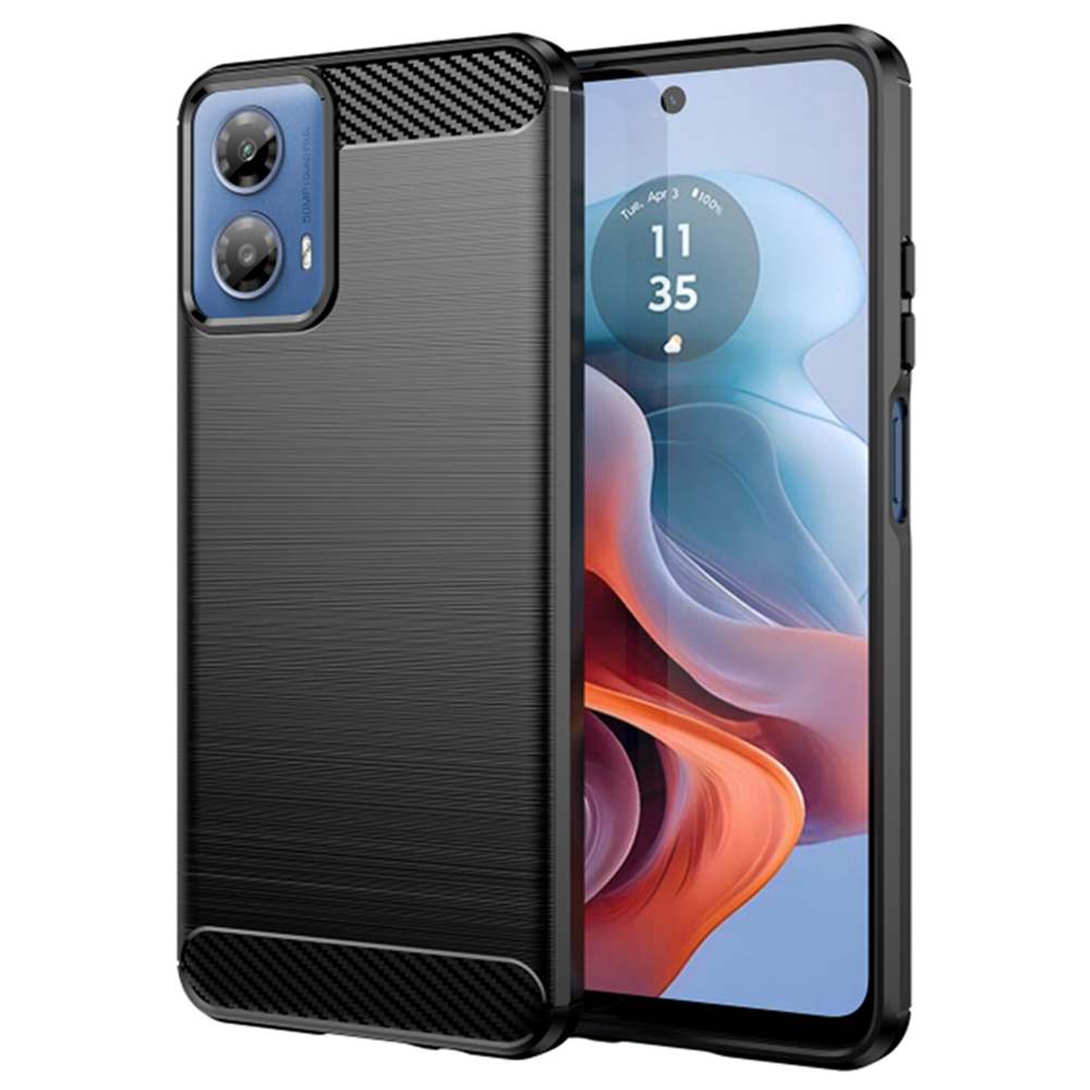 Levně Techsuit Karbon Silikon Motorola Moto G34 Moto G45 Černý